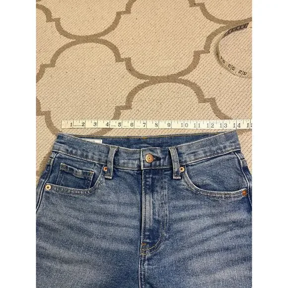 Gap High Rise Stride Ankle medium indigo wide leg jeans, size 25/ 0 - Picture 6 of 12